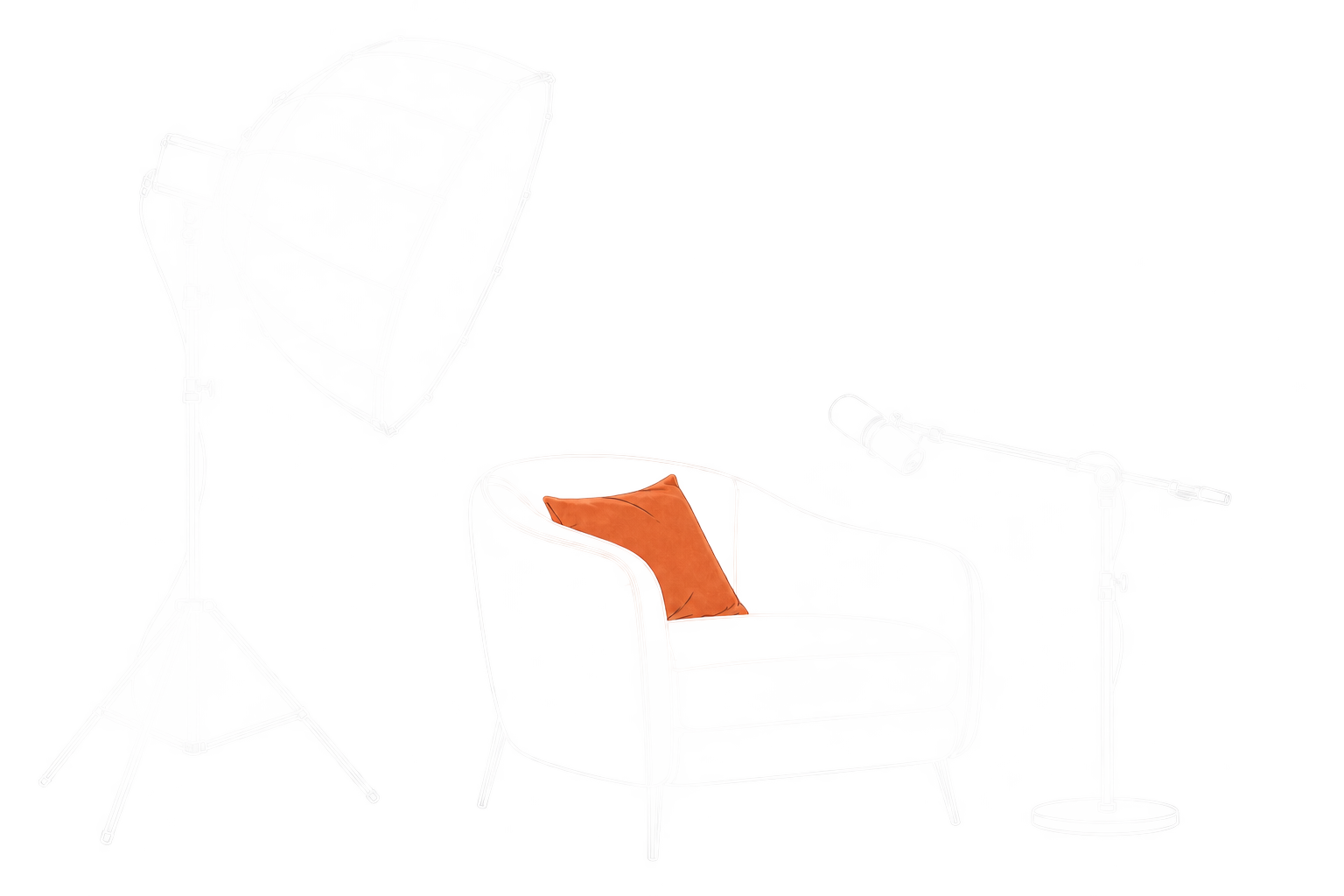 StoryStudio podcast setup cutout